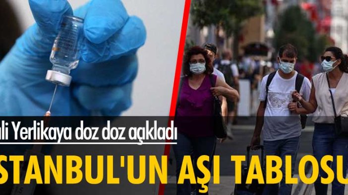 Vali Yerlikaya doz doz açıkladı! İstanbul'un aşı tablosu