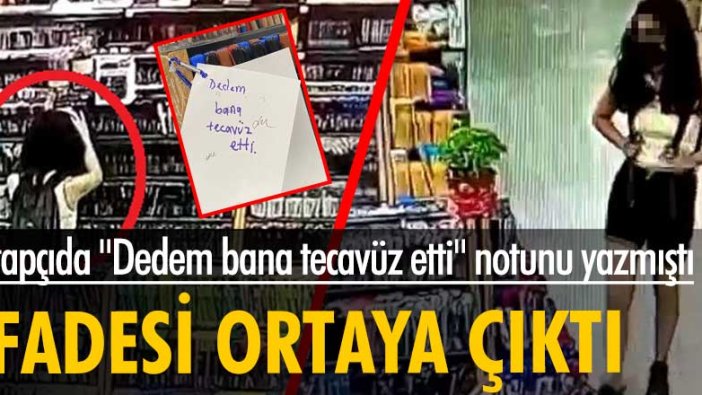 Kitapçıda "Dedem bana tecavüz etti" notunu yazmıştı ifadesi...