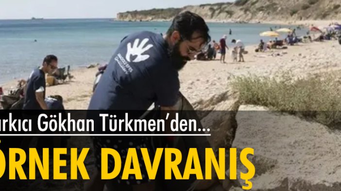 Gökhan Türkmen'den örnek davranış! Çevre temizliği etkinliğine katıldı