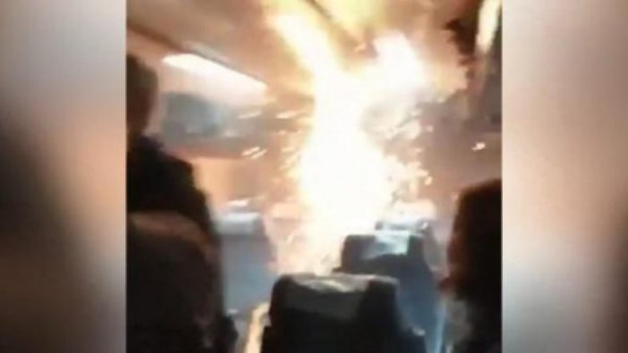Şili’de yolcu treninde patlama sonrası yangın çıktı