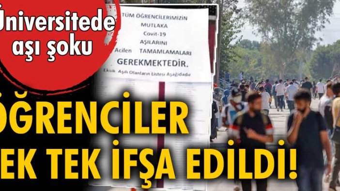 Konya Selçuk Üniversitesi Mimarlık ve Tasarım Fakültesi’nde aşı olmayan öğrenciler...