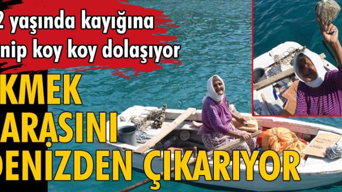 Antalya'da yaşayan Yüksel Korucu her gün denizde satış yapıyor