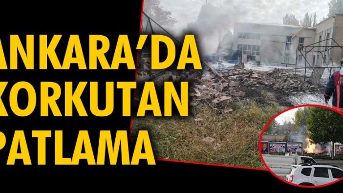 Ankara'da Maden Tetkik Arama Yerleşkesi'nde patlama
