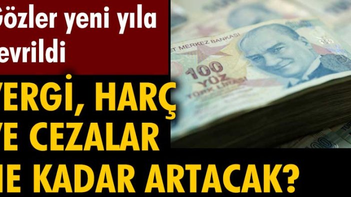 Gözler yeni yıla çevrildi. Vergi, harç ve cezalar ne kadar artacak?