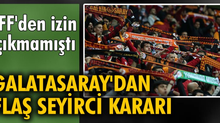 Galatasaray, Lokomotiv Moskova maçında seyirci kısıtlamasına gidilmeyeceğini açıkladı