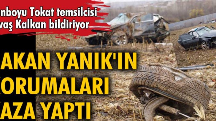 Bakan Derya Yanık'ın korumaları kaza yaptı