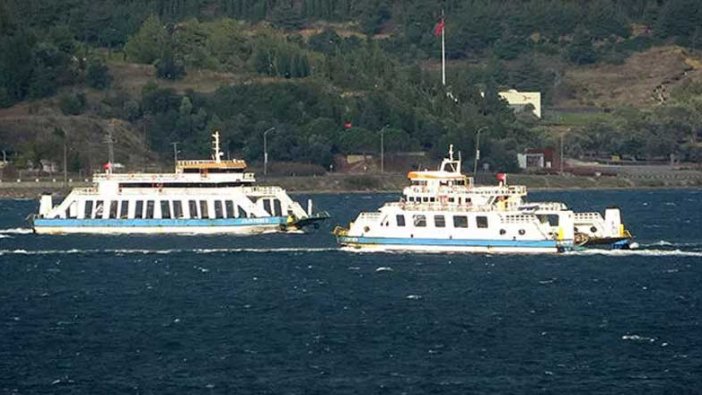 Çanakkale'de feribot seferleri iptal edildi!