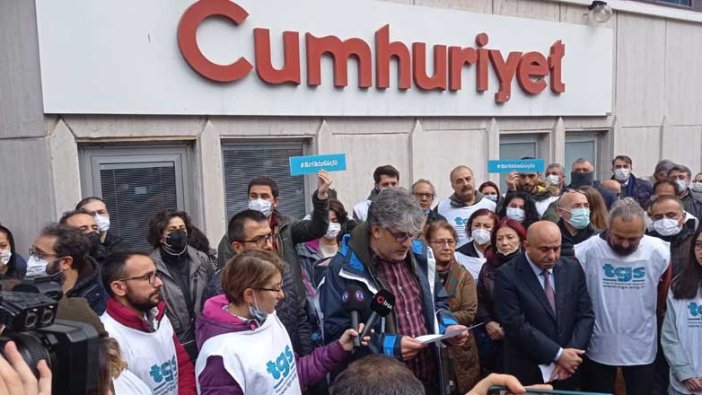 Cumhuriyet Gazetesi önünde eylem!