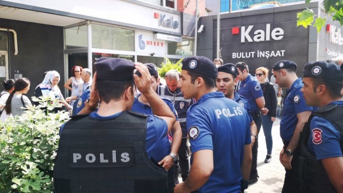 Ataşehir'de riskli binanın boşaltılması sırasında arbede çıktı