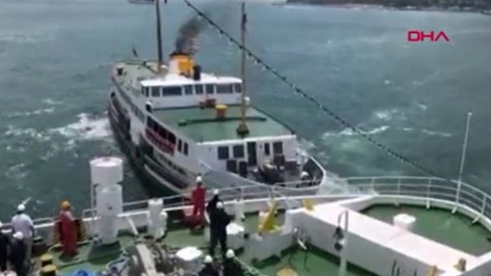 İstanbul- Boğaz'da facianın dönüldüğü anları gemidekiler görüntüledi
