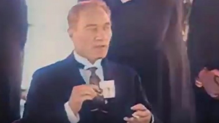 Atatürk'ün bir videosu daha renklendirildi