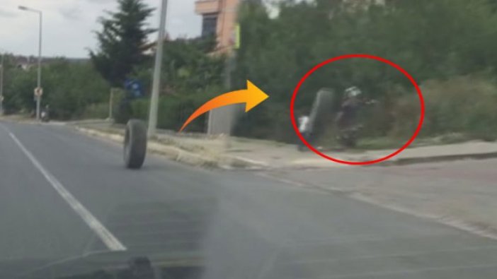 Arnavutköy'de yoldan çıkan lastik küçük çocuğa çarptı!