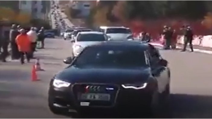 Menzil Şeyhi'nin konvoyu Erdoğan'a taş çıkardı