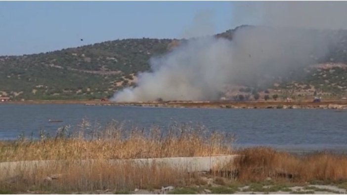 Tuzla Sulak Alanı'nda yangın
