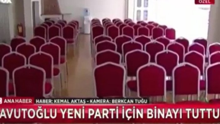 Davutoğlu'nun parti binası ilk kez görüntülendi