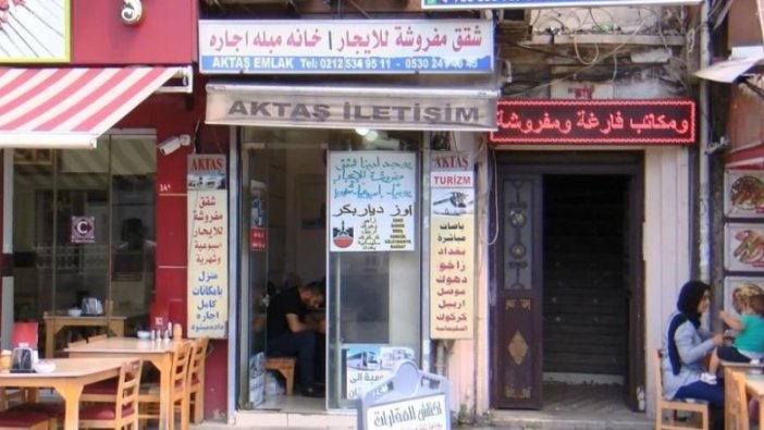 Aksaray'da her yer Arapça tabela!