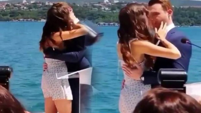 Hande Erçel ile Kerem Bursin uzun uzun öpüştü!
