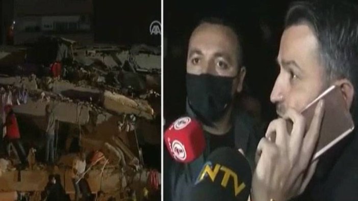 Bakan Pakdemirli İzmir’de enkaz altındaki bir kadınla konuştu