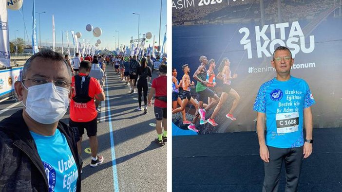 Özgür Özel İstanbul Maratonu'nda koştu