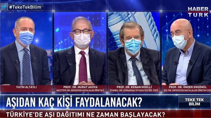 Fatih Altaylı'nın Teke Tek programında maske krizi
