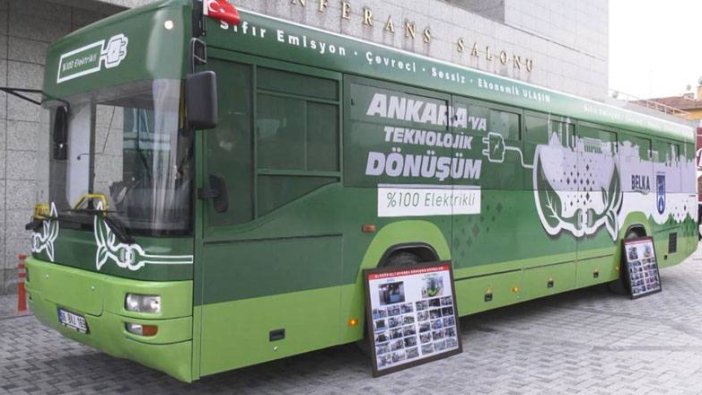 Mansur Yavaş, Türkiye'nin ilk elektrikli otobüsünü tanıttı