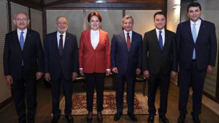 6 Partinin Genel Başkanı Ankara'daki tarihi zirvede buluştu