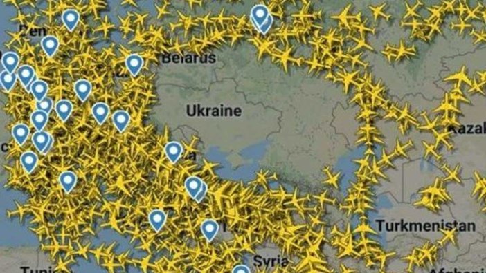 Ukrayna semalarında uçuş trafiği durdu!