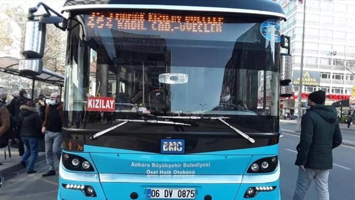 Ankara'da otobüsler bugünden itibaren çalışmayacak