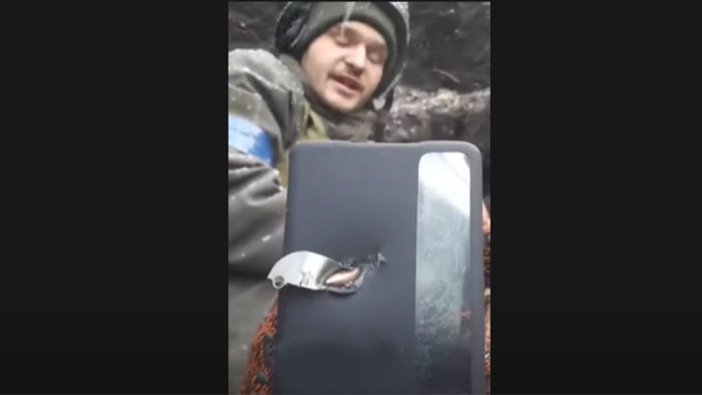 Akıllı telefon Ukraynalı askerin ölümünü engelledi
