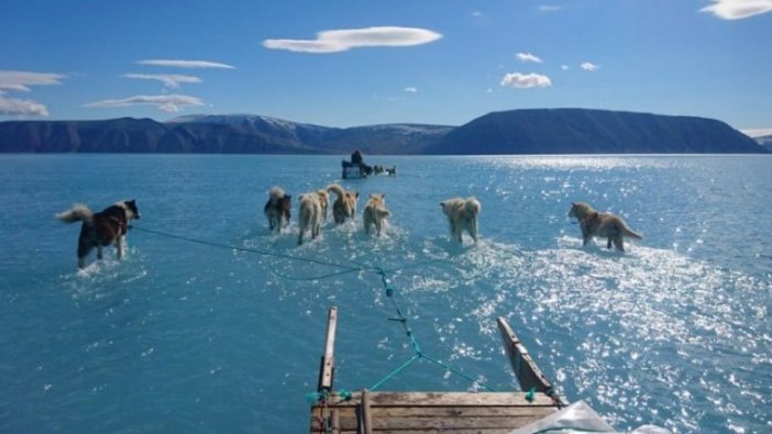 Grönland’da buzullar eriyor