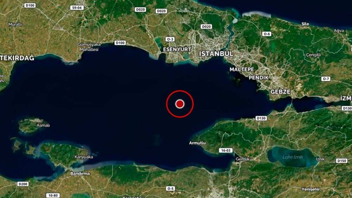 İstanbul'da hissedildi: Marmara'da korkutan deprem