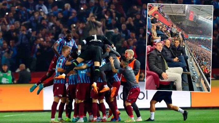Trabzonspor'a tribünden büyük destek: Cemal Kalyoncu ve Metin Güneş de oradaydı