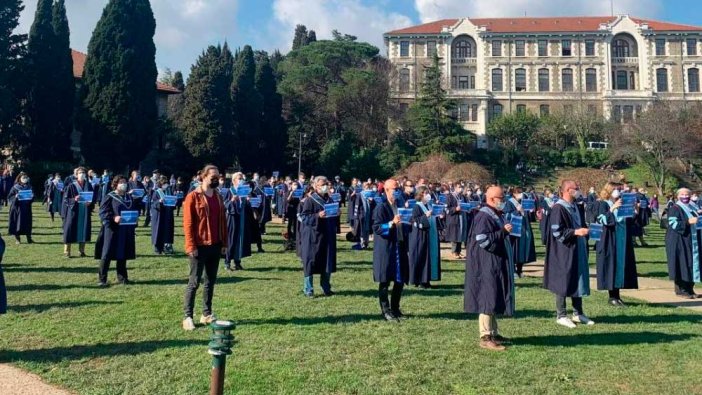 Boğaziçi Üniversitesi'nde 'atama rektör' protestosu 500. güne girdi