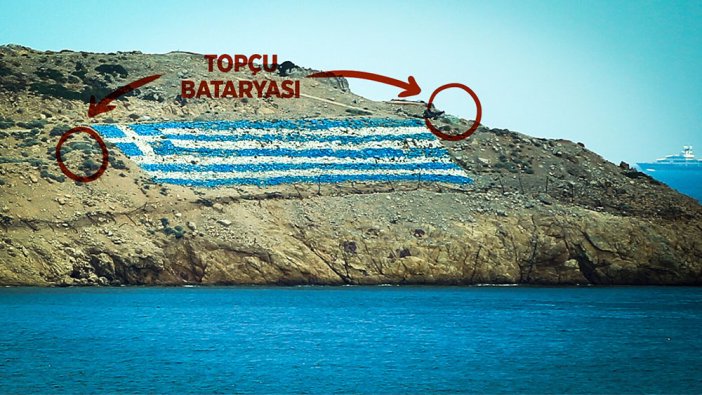 Yunanistan yeni provokasyonların peşinde işgal ettiği Türk adasına ağır silahlar yerleştirdi