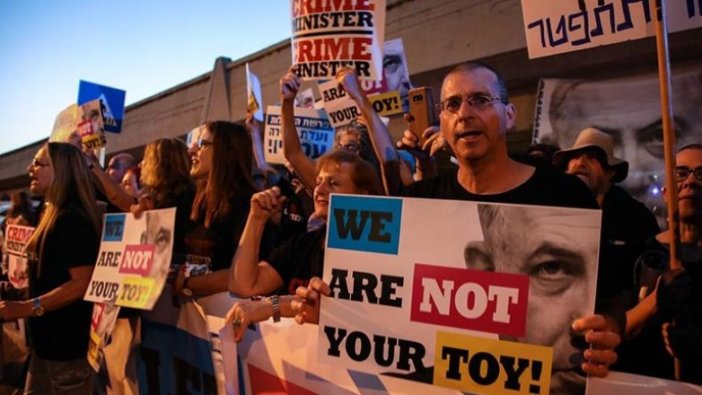 İsrail'e çalıştay protestosu
