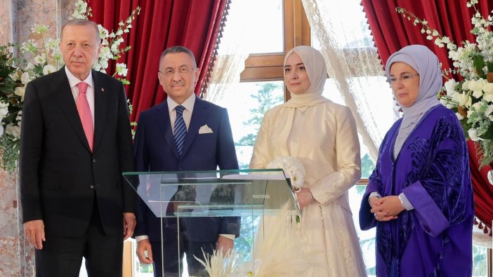 Cumhurbaşkanı yardımcısı evlendi, nikah şahidi Erdoğan oldu