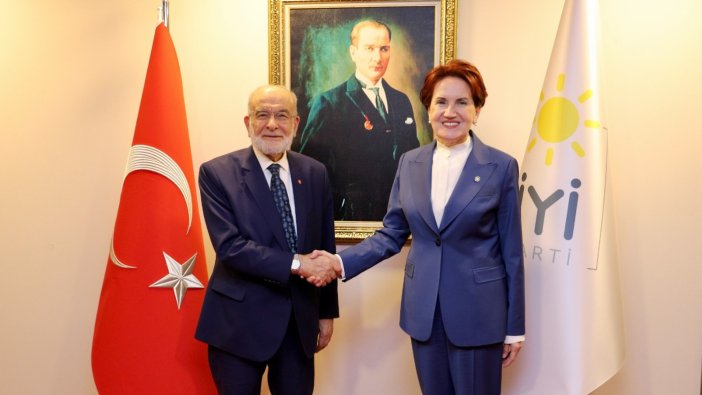 İYİ Parti Genel Başkanı Meral Akşener, Karamollaoğlu'nu ağırladı