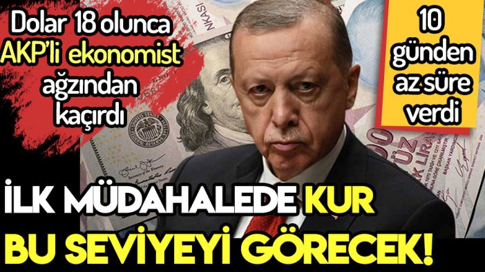 AKP'li ekonomist 10 gün sonraki dolar müdahalesini ağzından kaçırdı: Kur ilk hamlede bu seviyeye düşecek