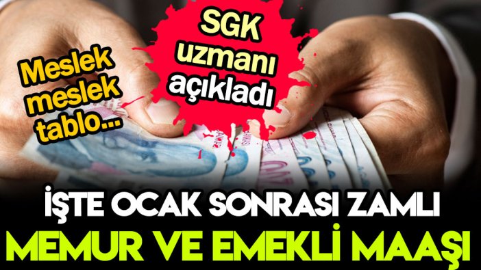 SGK uzmanı Erdoğan'dan önce duyurdu: İşte zamlı emekli ve memur maaşları