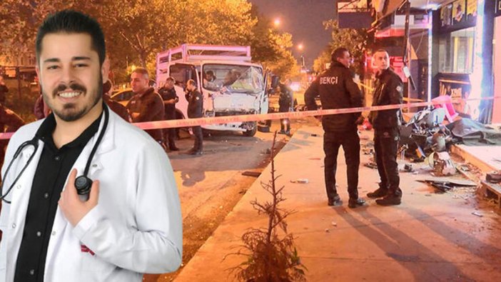 Ataşehir'de kamyonetin çarptığı doktor hayatını kaybetti
