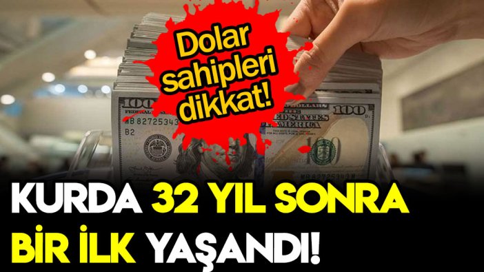 Dolar kurunda kritik olay çeyrek asır sonra bir ilk yaşandı