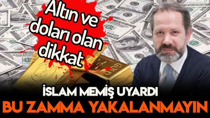 İslam Memiş çok net tarih açıkladı: Acele edenler bu zamma yakalanmaz