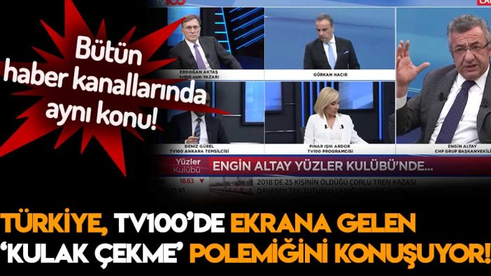 Türkiye, tv100'de gündeme gelen 'kulak çekme' polemiğini konuşuyor!