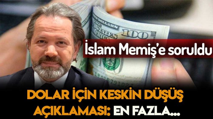 İslam Memiş doları olanlara seslendi: Buraya kadar düşmez!