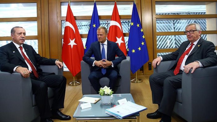 Erdoğan, Tusk ve Juncker ile görüştü