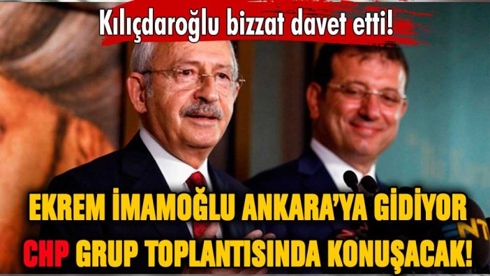Kılıçdaroğlu çağırdı İmamoğlu kabul etti: CHP grup toplantısına İmamoğlu da katılacak!