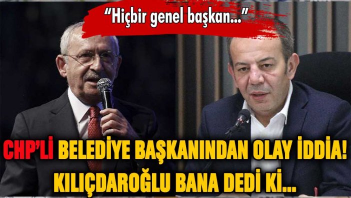 Tanju Özcan'dan olay iddia: ''Kılıçdaroğlu bana dedi ki...''