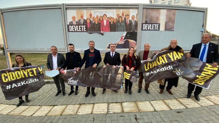 Kahramanmaraş'ta İYİ Parti reklamlarına çirkin saldırı!