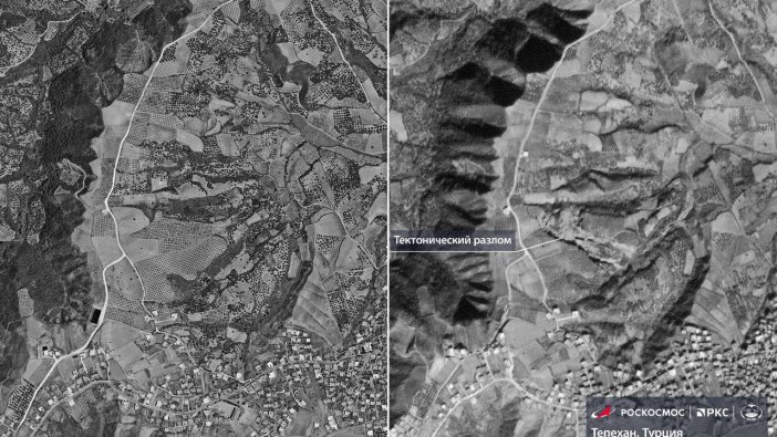 Rusya, Türkiye'deki depremleri uzaydan görüntüledi