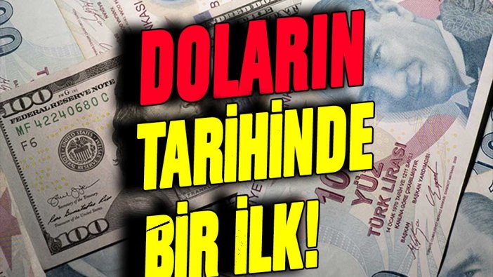 Doları olanlar dikkat! Dolar tarihinde bir ilk yaşanıyor